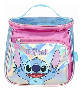 Lancheira Infantil Luxcel Stitch Roxo - LA42413SC
