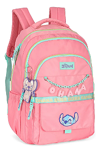 Mochila Infantil Luxcel Stitch Laptop Salmão - MJ50081SC
