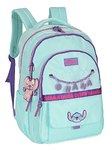 Mochila Infantil Luxcel Stitch Laptop Turquesa - MJ50081SC