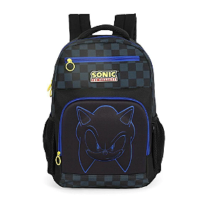 Mochila Infantil Luxcel Sonic Preto - MS49851SO