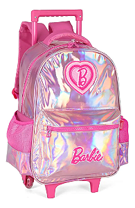 Mochila Infantil C/ Rodas Luxcel Barbie Pink - IC42722