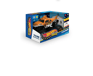 Carro Multikids Hot Wheels Controle Remoto Monster Truck Titan Shark - BR2532