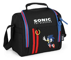 Lancheira Infantil Luxcel Sonic Preto - LA49873