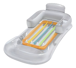 Colchão Bronzeador Bestway Designer Fashion Loung - Cinza