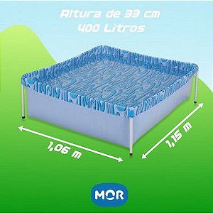 Piscina Mor Com Armação 400 Litros