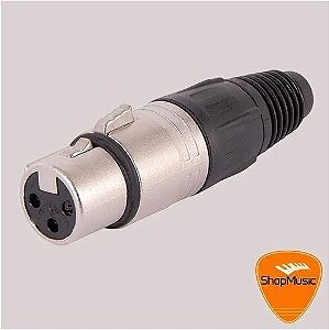 PLUG XLR Neutrik Femea Linha NC3FXX