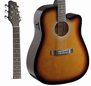 Violão Stagg SA40DCFI-BS Folk Sunburst