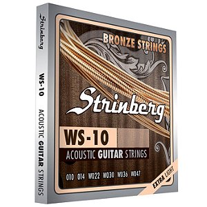 Encordoamento Strinberg Violao Aço WS-10 Extra Light 010-047