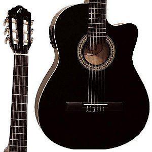 Violão Giannini Start NF-14 CEQ BK Nylon Flat Eletrico Preto