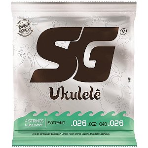 Encordoamento SG Ukulele Soprano Nylon 026