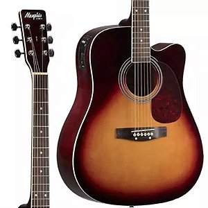 Violao Memphis MD-18 SB Folk Elétrico Sunburst