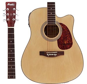 Violao Memphis MD-18 NT Folk Elétrico Natural