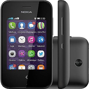 Celular Dual Chip Nokia Asha 230 Desbloqueado TIM Preto VGA 2G