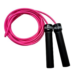 Corda de Pular para Treino com Rolamento e Ajustável - Bulldozer Jump Rope Pink