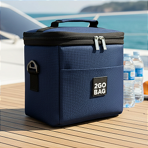 Bolsa Térmica 2go Bag Mini Navy com Capacidade para 4,3 Litros