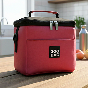Bolsa Térmica 2go Bag Mini Pink com Capacidade para 4,3 Litros