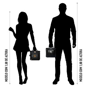 Bolsa Térmica 2go Bag Mid Fashion Black com Capacidade para 6,6 Litros