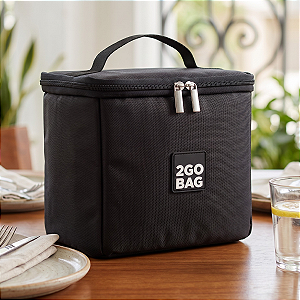 Bolsa Térmica 2go Bag Mini Black com Capacidade para 4,3 Litros