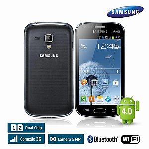 Celular Samsung Galaxy S Duos S7562 Preto