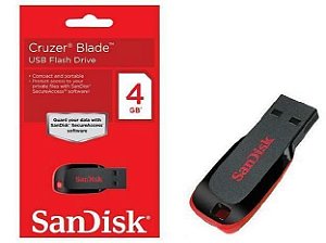 Pen Drive 4GB Sandisk Cruzer Blade Original