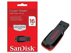Pen Drive 16GB Sandisk Cruzer Blade Original