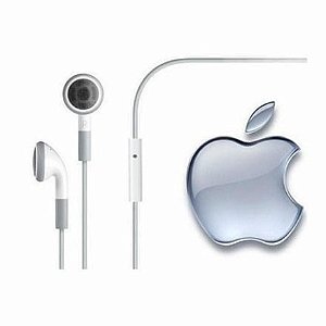 FONE DE OUVIDO P2 C/ MICROFONE ORIGINAL P/ IPHONE 4/4S