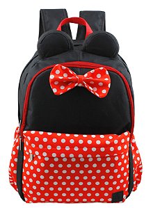 Mochila Costas Minnie Grande Preta SVG