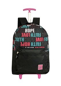 Mochila Feminina Escolar Rodinha Love Juvenil