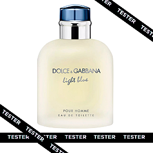 TESTER DOLCE & GABBANA LIGHT BLUE MASCULINO EAU DE TOILETTE 125ML
