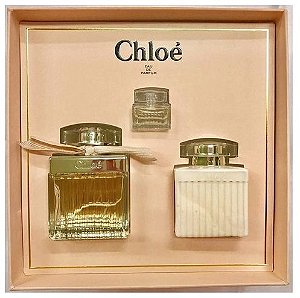 KIT CHLOE 75ML + HIDRATANTE 100ML + MINIATURA 5ML FEMININO EAU DE PARFUM