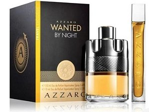 KIT AZZARO WANTED BY NIGHT - PERFUME100ML + MINIATURA 15ML