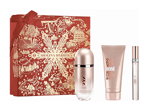 CAROLINA HERRERA KIT 212 VIP ROSE 80ML EAU DE PARFUM + CREME 100ML + SPRAY 10ML