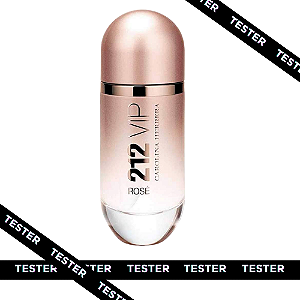 TESTER CAROLINA HERRERA 212 VIP ROSÉ FEMININO EAU DE PARFUM 80ML