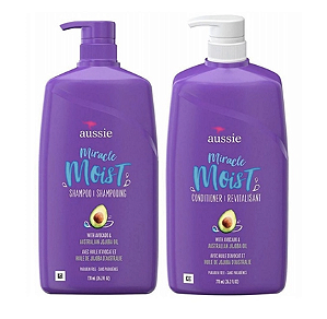 AUSSIE Kit Miracle Moist Shampoo 778ml+ Condicionador 778ml