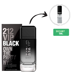 (DECANT) CAROLINA HERRERA	212 VIP BLACK EAU DE PARFUM MASCULINO 5ML
