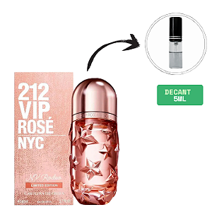 (DECANT) CAROLINA HERRERA	212 VIP ROSÉ NY RODEO (LIMITED EDITION) EAU DE PARFUM FEMININO 5ML