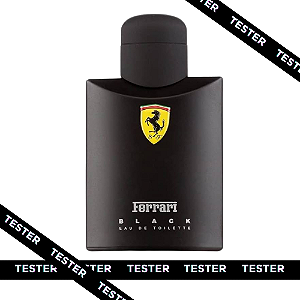 TESTER SCUDERIA FERRARI BLACK EAU DE TOILETTE MASCULINO 125ML
