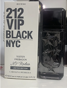 TESTER CAROLINA HERRERA VIP BLACK RODEO MASCULINO EAU DE PARFUM