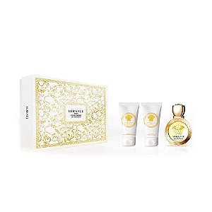 VERSACE KIT EROS 50ML + HIDRATANTE + GEL BANHO FEMININO EAU DE TOILETTE