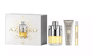 KIT PERFUME AZZARO  WANTED 100ML +SHOWER GEL 75ML + TRAVEL SIZE 10ML