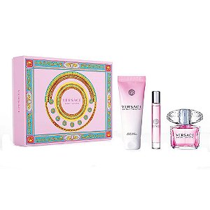 VERSACE	KIT PERFUME BRIGHT CRYSTAL 90ML + 10ML + BODY LOTION 	EDT	FEM