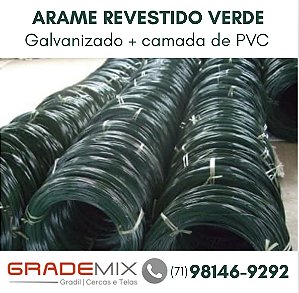 ARAME REVESTIDO DE PVC VERDE Salvador BA  (71) 98146-9292