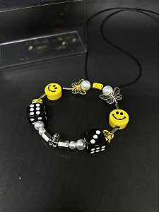 Pulseira-Colar Smile Asap Ajustavel Até 70CM - PRONTA ENTREGA