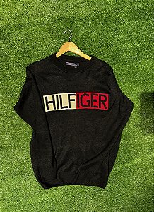 Suéter Tommy Hilfiger Logo Preto