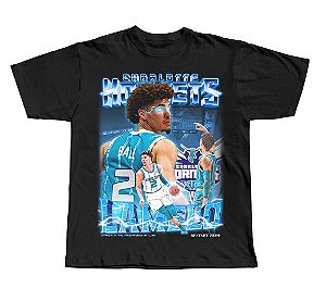 Camiseta Lamelo Ball 2023 Black  Vintage Tee - Encomenda