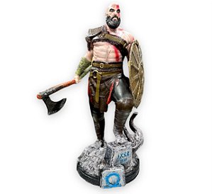 Boneco Kratos God of War 40 CM em Resina Prime Colecionável - Pronta Entrega