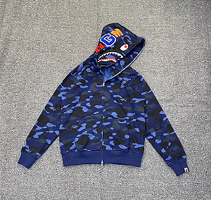 Moletom Bape Shark Camo Blue Express