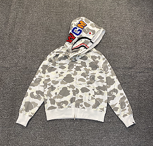 Moletom Bape Shark Camo White Camo Express