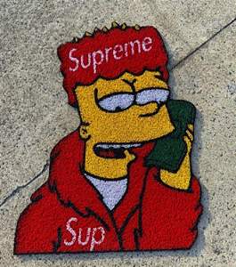 Tapete 'Bart Supreme' personalizado - Pronta Entrega