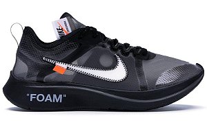 Tênis Nike Zoom Fly Off-White Black Silver PK - ENCOMENDA